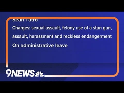 Colorado SRO arrested on charges including sexual assault