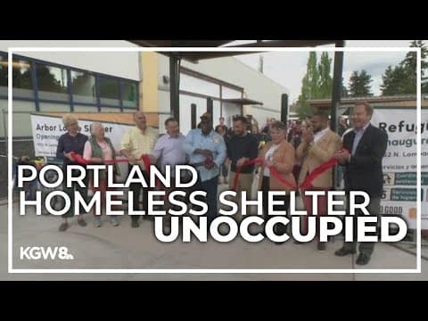 North Portland homeless shelter sits empty despite grand opening in June