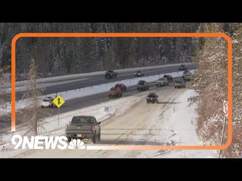 Traffic conditions along I-70 after snowfall