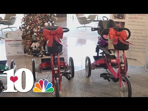 Nonprofit gives 4 children specially-made trikes to improve mobility