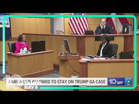 Judge rules on if Georgia DA Fani Willis can stay on Trump election case
