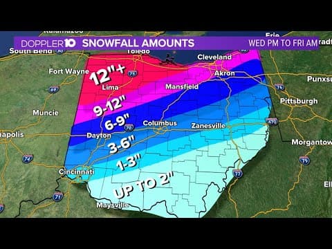 Winter storm update: Tracking freezing rain, snow, ice expected to hit central Ohio