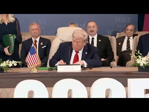 President Trump pushes for peace in Middle East as hostages released and prisoners freed