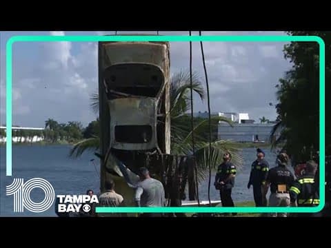 32 cars found submerged in a South Florida lake