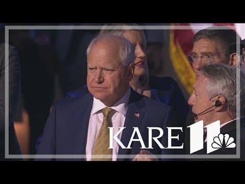 Walz delivers key address at DNC Wednesday night