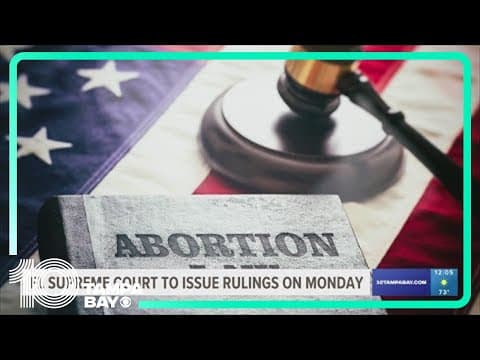 Florida Supreme Court to issue abortion, recreational marijuana ballot initiative rulings Monday