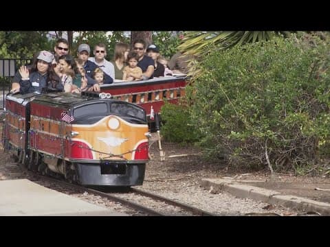 Cheers to 75 years of KFMB TV and the Balboa Park Miniature Train