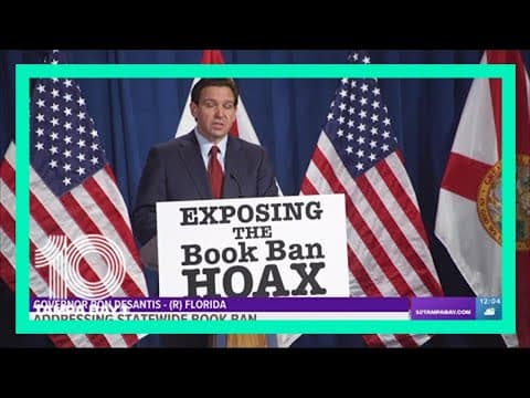 DeSantis addresses statewide book ban