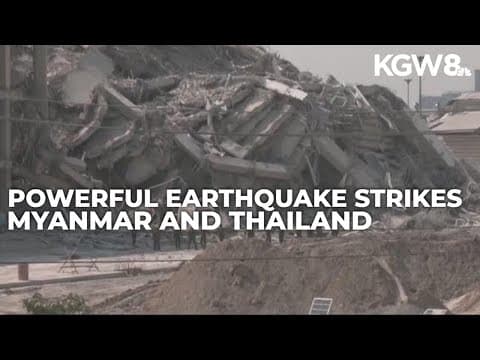 Powerful 7.7-magnitude earthquake strikes Myanmar and Thailand