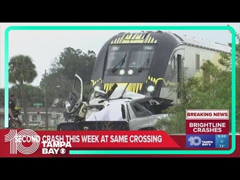Reports: Florida intersection sees 2nd deadly Brightline train crash in a week