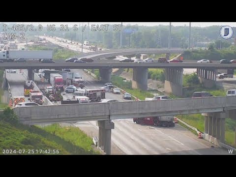 Fatal crash on I-465 near US 31 on Indy's south side shuts down eastbound lanes