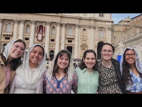 Dallas undergraduates see their study abroad trip uplifted by the death of Pope Francis