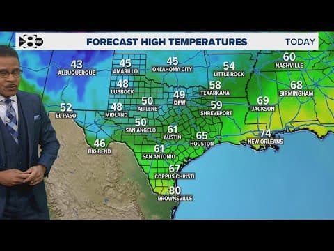 DFW Weather: Chilly temperatures today with a freeze expected tonight