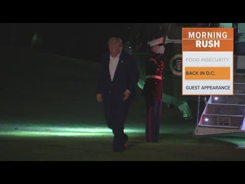 Donald Trump returns to U.S. after visit to the Middle East