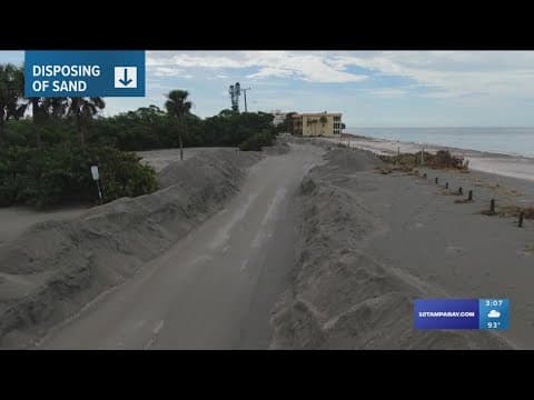 How to get rid of sand washed up on your property after Helene