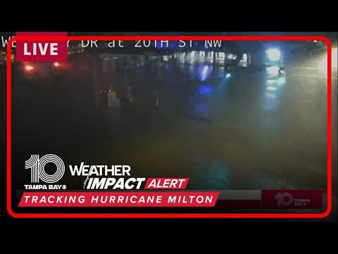 Storm surge seen across Tampa Bay area following Hurricane Milton's landfall