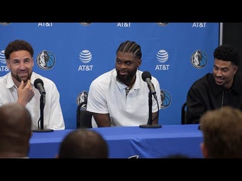 Klay Thompson, Naji Marshall, Quentin Grimes explain why they picked numbers they'll wear with Mavs