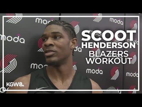 Projected Top 3 NBA draft pick Scoot Henderson, other lottery prospects work out for Trail Blazers