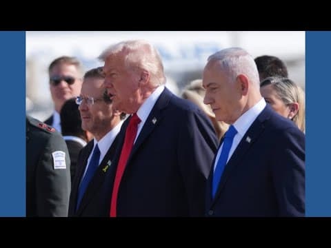 Live: President Donald Trump Speaks From Israel After Hostages Freed