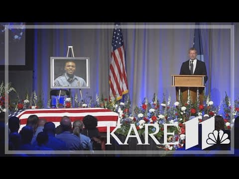 Officer Mitchell memorial: Pastor Mike Emmert offers prayers