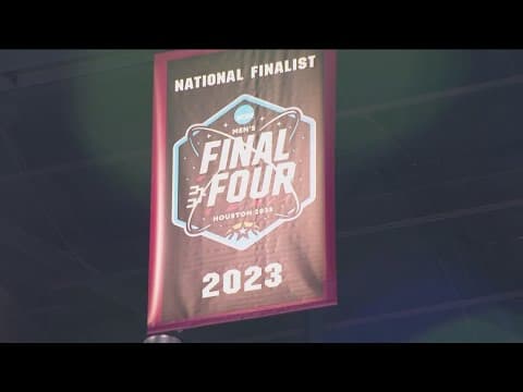 San Diego State raises men's basketball Final Four banner