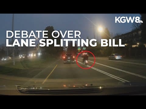 Oregon lawmakers once again consider proposed bill to legalize motorcycle lane splitting