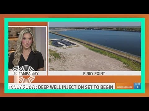 Deep injection well installed at Piney Point to pump water into ground