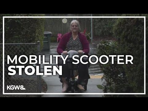 Amputee asks for help after mobility scooter was stolen outside Washington home