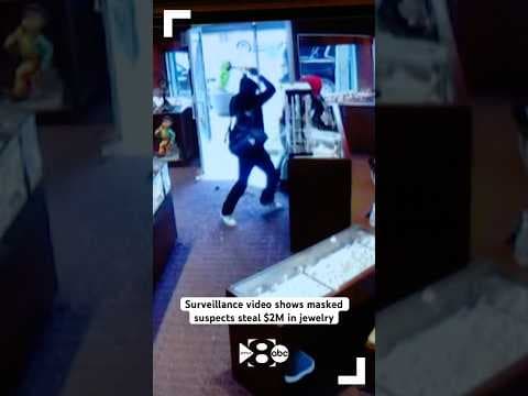 CAUGHT ON CAM: Surveillance video shows $2M smash-and-grab at Seattle jewelry store
