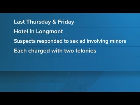 3 arrested in human trafficking operation in Longmont