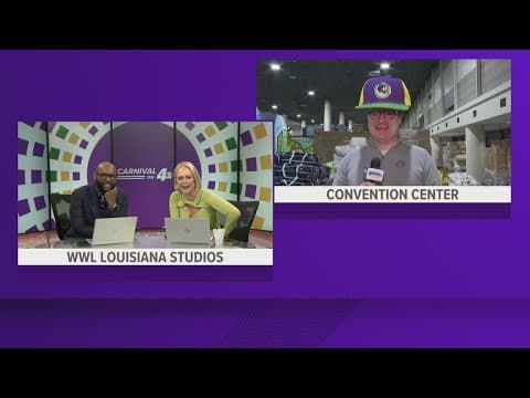 A preview of Bacchus parade throws