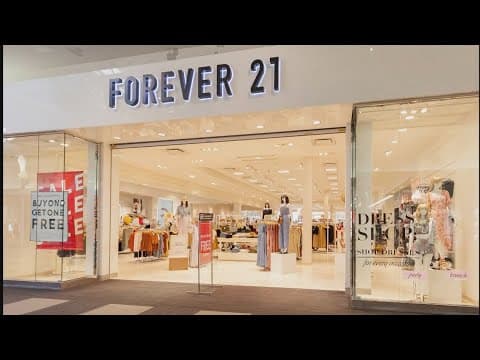 Forever 21 files for bankruptcy for a second time