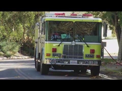 San Diego County firefighters fight Palisades Fire