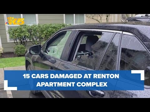 15 cars damaged in early-morning vandalism at Renton apartment complex