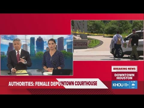 Double shooting reported near downtown Houston courthouse