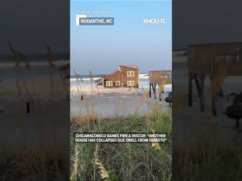 House along North Carolina coast washes away in swell from Hurricane Ernesto