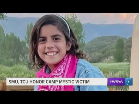 SMU and TCU honor 9-year-old Camp Mystic flood victim whose parents are alums of the schools