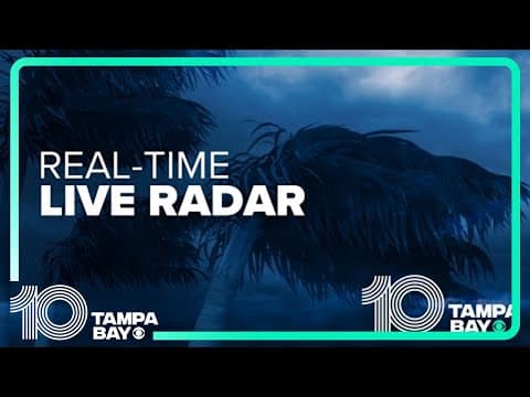 Scattered showers and storms move across Tampa Bay area