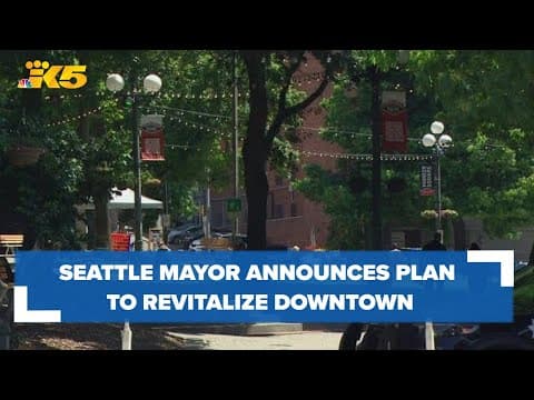 Seattle Mayor Bruce Harrell announces new plan to revitalize downtown