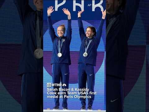 Indianapolis native Sarah Bacon, Kassidy Cook earn Team USA's first medal at Paris Olympics