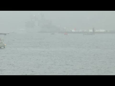 Pilots rescued from water after military plane crashes in San Diego