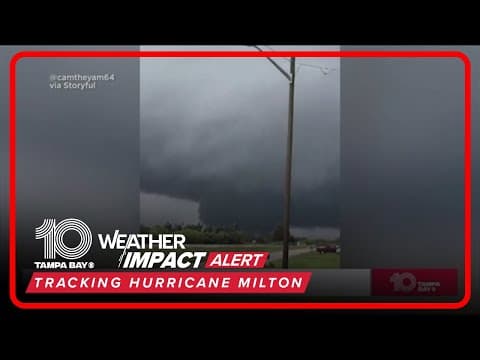 Tornados, water spouts popping up across Florida ahead of Hurricane Milton