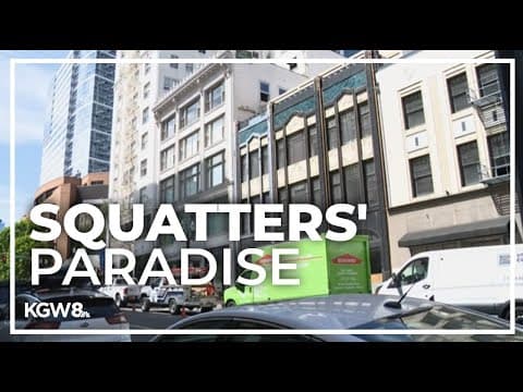 Historic downtown Portland building occupied by squatters as it languishes on the market