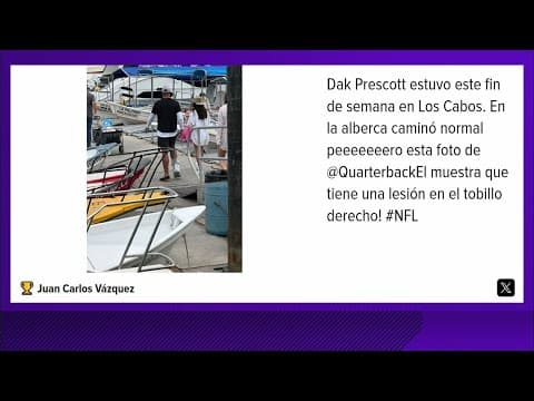 Is Dak Prescott injured? Photo of the Cowboys QB in a walking boot is circulating on social media