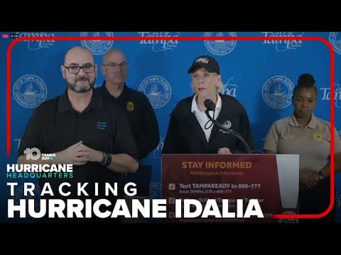 Mayor Jane Castor and city officials provide an update on how the city fared after Hurricane Idalia