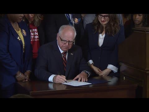 WATCH LIVE: Walz signs public safety bill