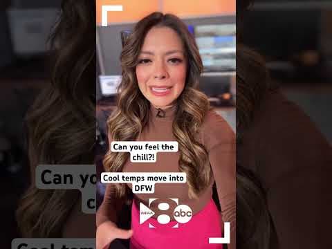 Highs are in the 60s today in North Texas after a cold front moved in overnight.