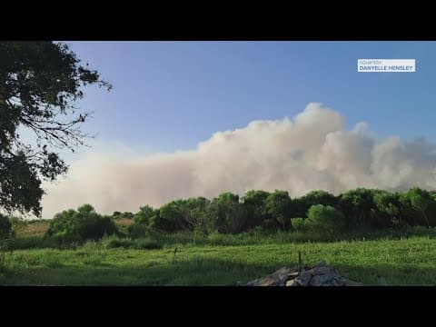 Multiple agencies respond to large wildfire in Brazoria County