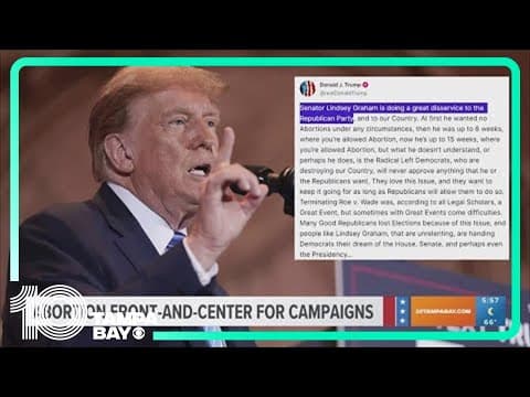 Donald Trump holds off support for federal abortion ban as campaign ramps up