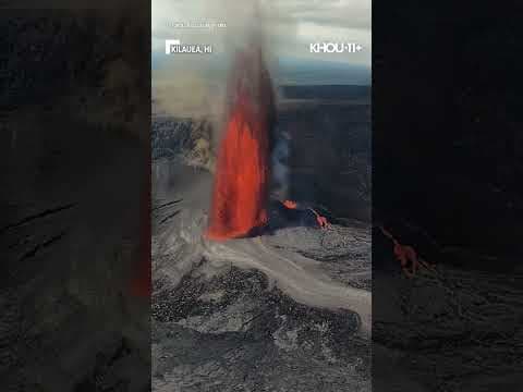 Lava fountain! Amazing video captures Hawaii's wonder